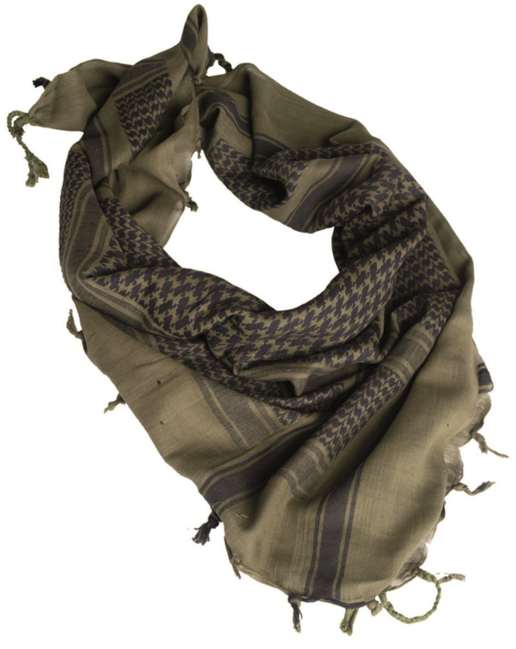 Mil-Tec Arafat Scarf, Olive-Black, 110 x 110cm