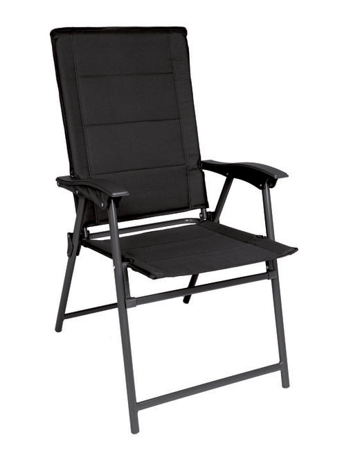 Mil-Tec Army Folding Chair with Backrest, Black