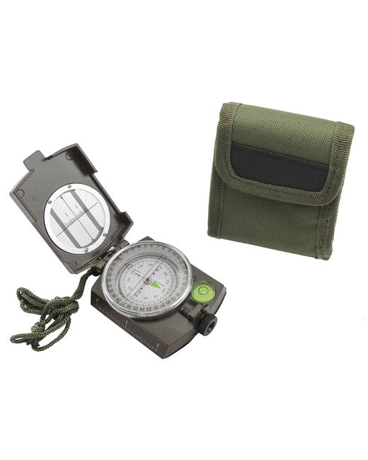 Mil-Tec armádny kompas kovový s puzdrom