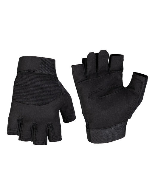 Mil-Tec Army Fingerless Gloves, Black