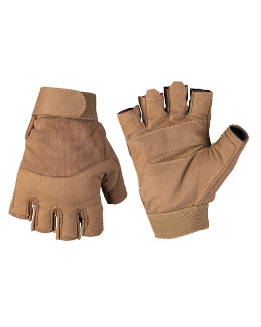 Mil-Tec Army Fingerless Gloves, Dark Coyote