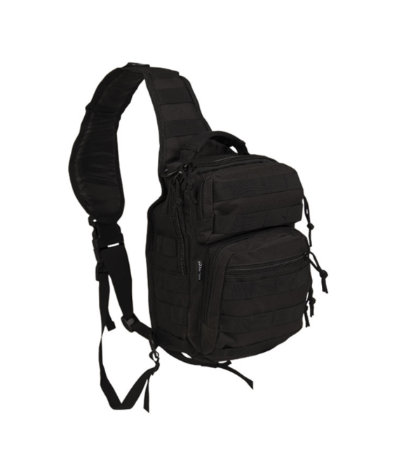 Mil-Tec Assault Small Backpack Single Strap Black 10L