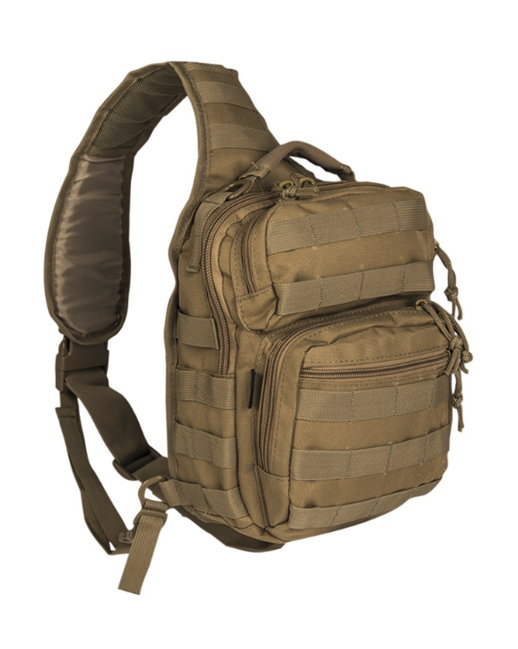 Mil-Tec Assault Small Backpack Single Strap, Coyote 10L