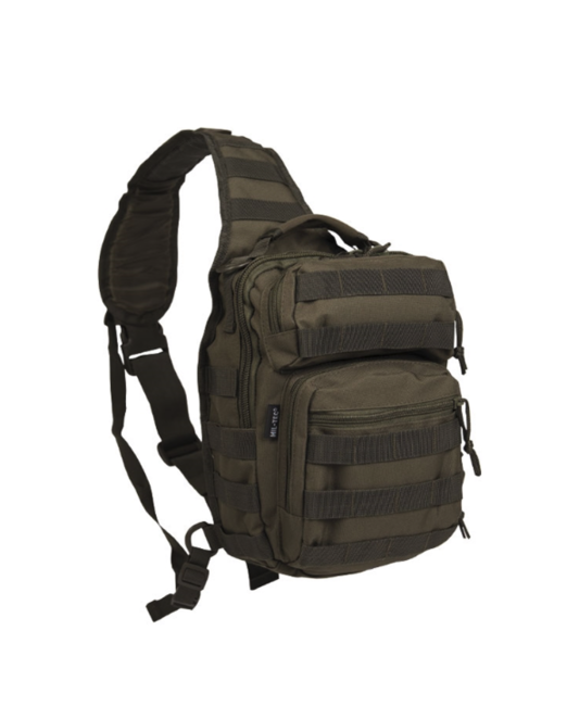 Mil-Tec Assault Small Backpack Single Strap, Olive 10L