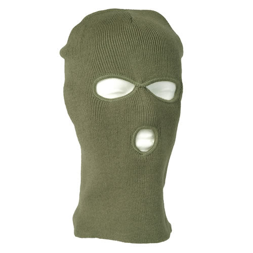 Mil-Tec Balaclava Fine Knit 3 Holes, Olive