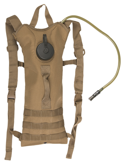 Mil-Tec Hydration Backpack 3L with Straps, Coyote