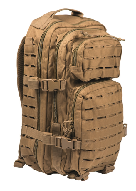 Mil-Tec US Assault Small Laser Cut Backpack, Coyote, 20L