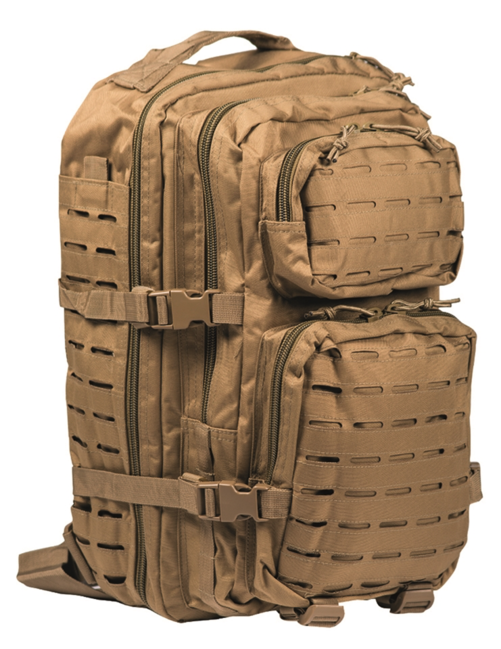 Mil-Tec US Assault Large Laser Cut Backpack, Coyote, 36L