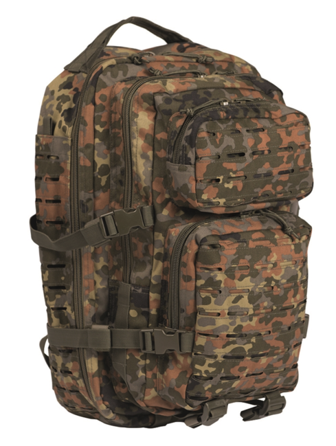 Mil-Tec US Assault Large Laser Cut Backpack, Flecktarn, 36L