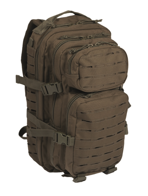 Mil-Tec US Assault Small Laser Cut Backpack, Olive, 20L