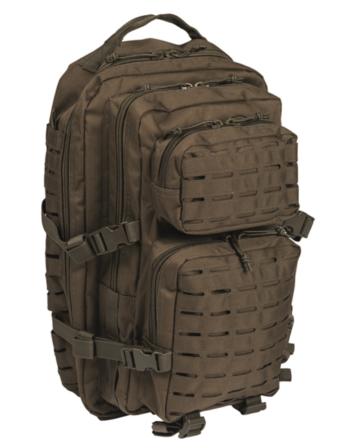 Mil-Tec US Assault Large Laser Cut Backpack, Olive, 36L