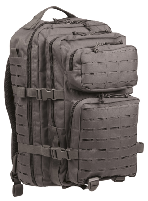 Mil-Tec US Assault Large Laser Cut Backpack, Grey, 36L