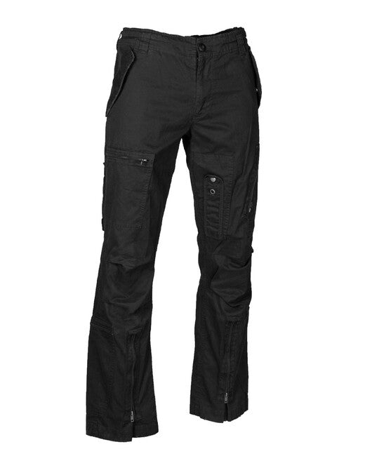 Mil-Tec Vintage Cotton Flight Pants, Black
