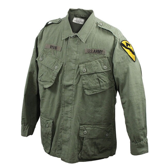 Mil-Tec M64 Vietnam Shirt Slant Pockets, Green