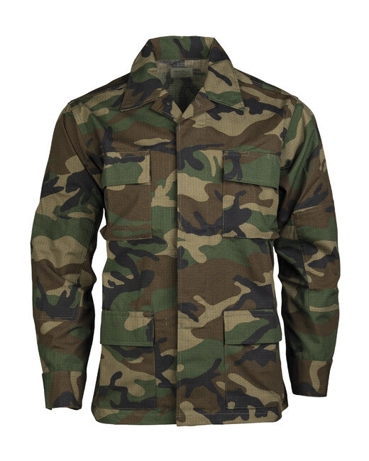 Mil-Tec US BDU Rip-Stop Shirt, Woodland