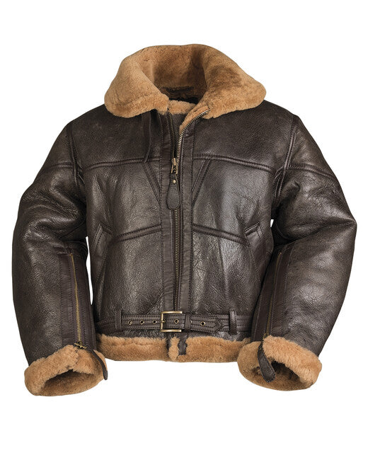 Mil-Tec britská bomber bunda raf lambskin