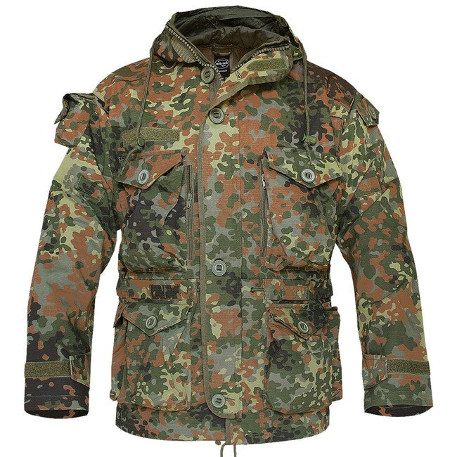 Mil-Tec Light Weight Jacket with Hood, Flecktarn