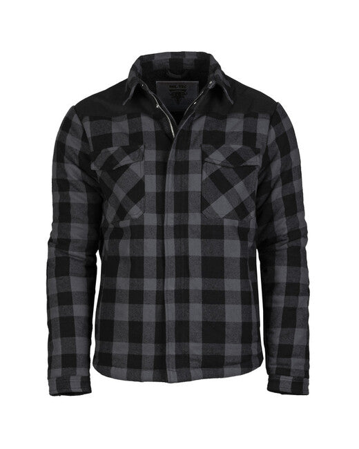 Mil-Tec Lumber Insulated Jacket, Black/Grey