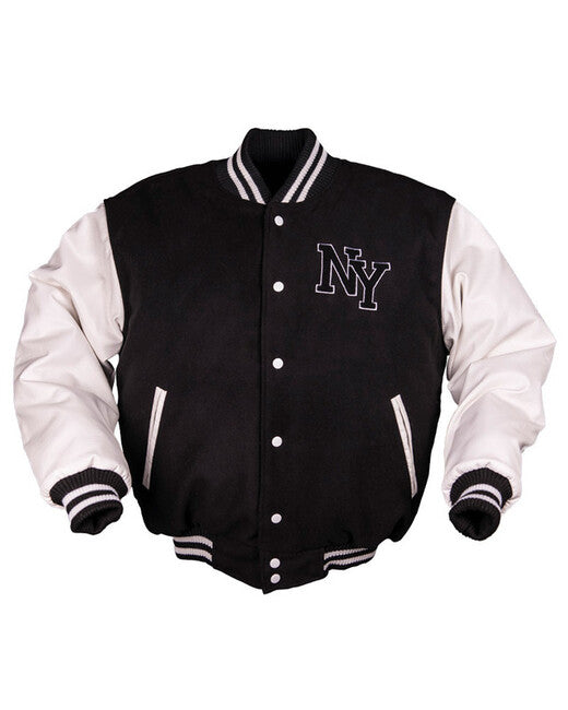 Mil-Tec NY Baseball Jacket, Black/White