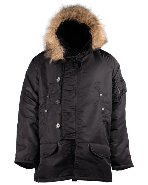 Mil-Tec US Pilot N-3B BASIC Jacket, Black