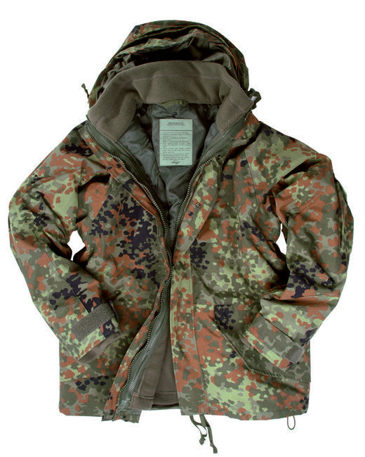Mil-Tec US Jacket with FLEECE Lining, Flecktarn
