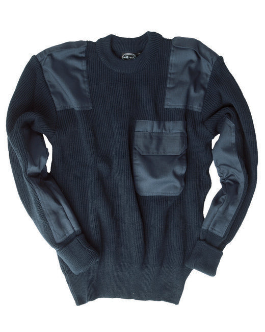 Mil-Tec BW Acrylic Sweater, Navy Blue