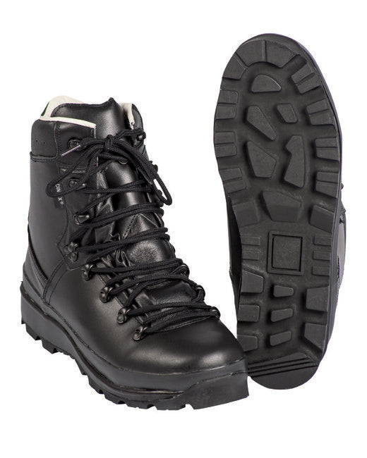 Mil-Tec BW Mountain Boots LAMINAT, Black