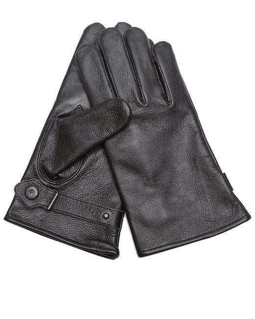 Mil-Tec BW Leather Gloves, Black Lining