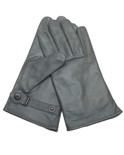 Mil-Tec BW Leather Gloves, Grey Lining