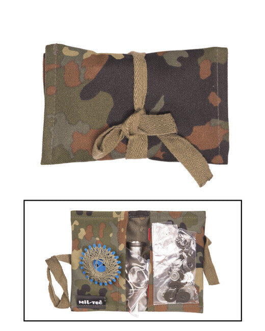 Mil-Tec BW súprava na šitie s puzdrom, flecktarn