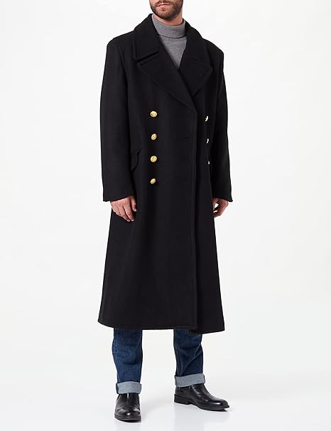Mil-Tec BW Wool Coat, Navy Blue