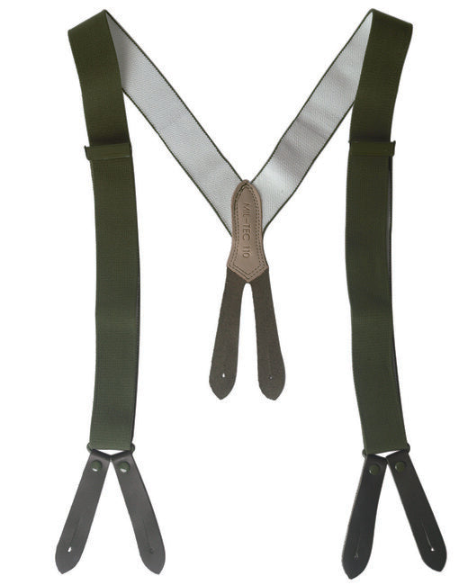 Mil-Tec BW Suspenders, Olive 110 cm
