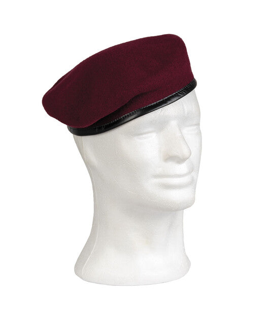 Mil-Tec BW Wool Beret, Burgundy