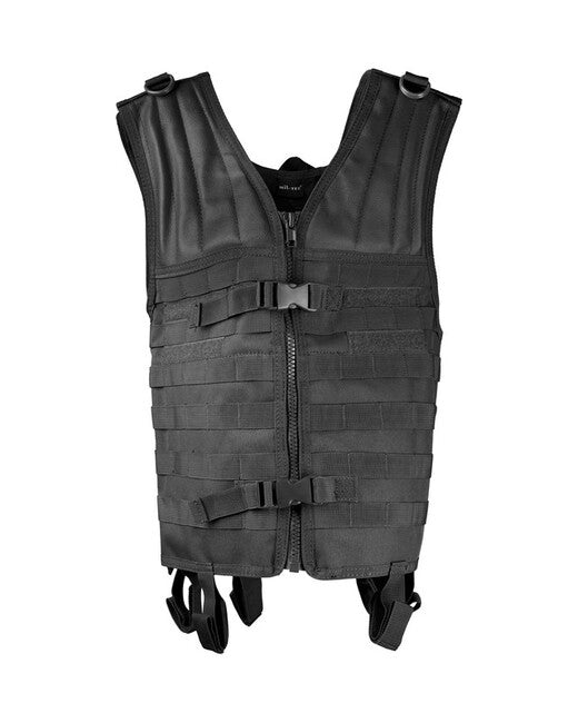 Mil-Tec Carrier Tactical Vest MOLLE System, Black
