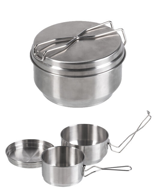 Mil-Tec Czech Mess Kit 3-piece Stainless Steel
