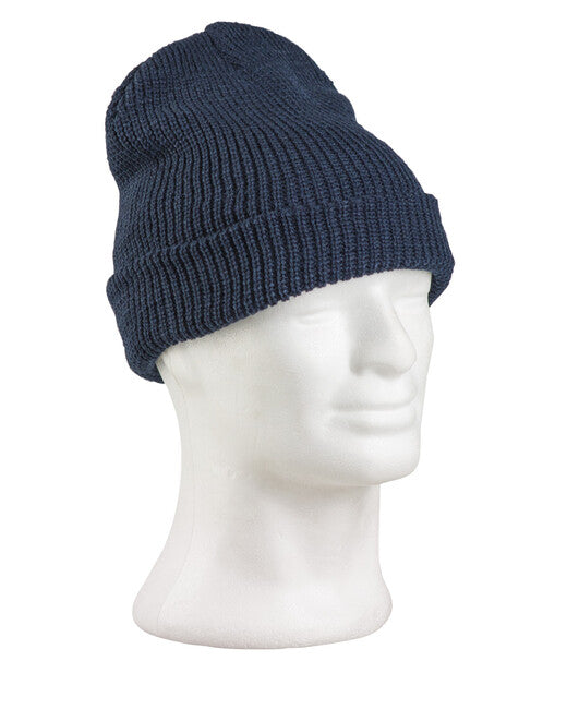 Mil-Tec Knitted Beanie, Navy Blue, Polyacryl