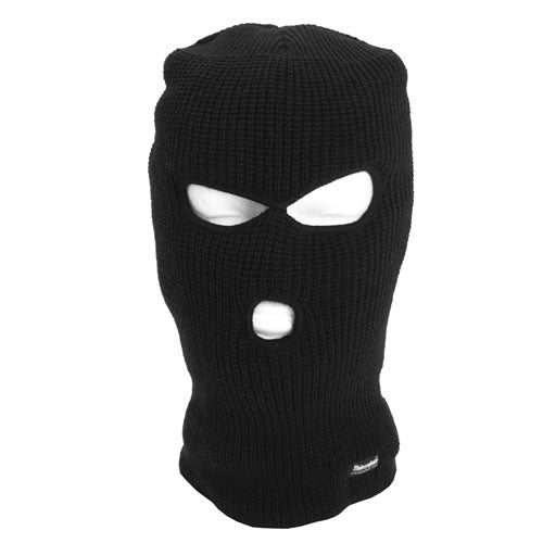 Mil-Tec Black Balaclava with 3 Holes Thinsulate™