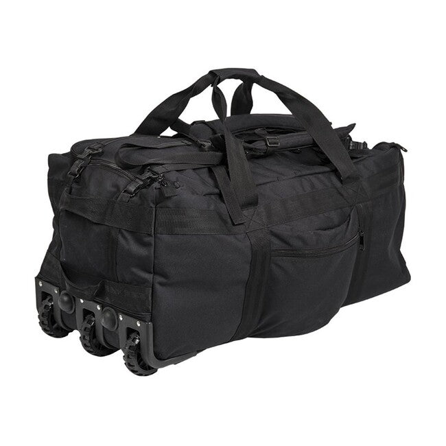 Mil-Tec Black Combat Bag with Wheels