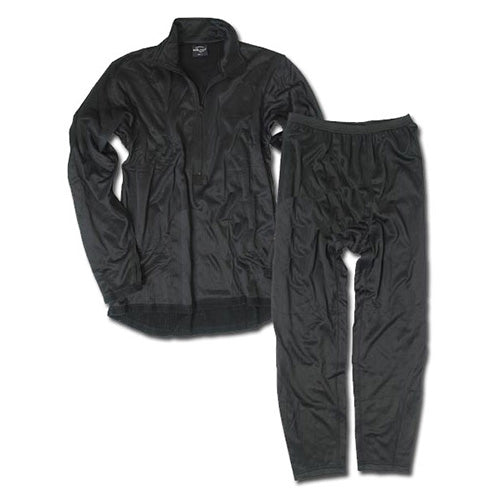 Mil-Tec Black Thermal Fleece Underwear Gen.III