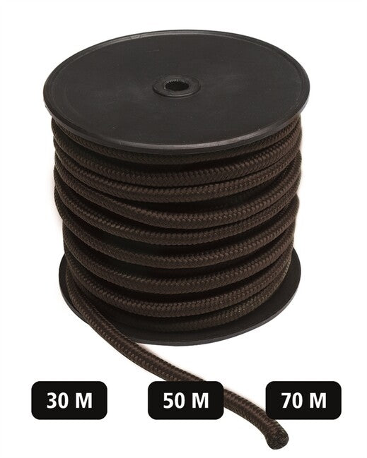 Mil-Tec Commando Rope 7mm, Black (50m)