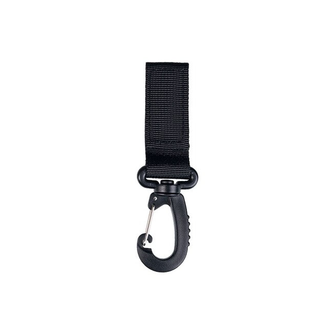 Mil-Tec Black Holder with Carabiner 70mm Belt