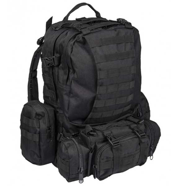 Mil-Tec Defence Backpack, Black, 36L