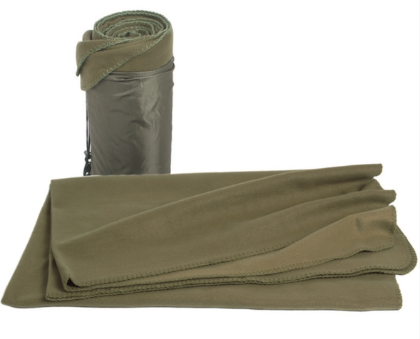 Mil-Tec Poly-Fleece Blanket, 200x150 cm, Olive