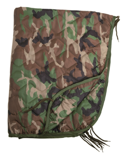 Mil-Tec Poncho Liner Insert, Woodland, 210 x 150 cm