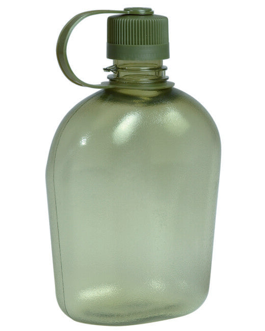 Mil-Tec US GEN.II Field Bottle 1Qt., Transparent Olive