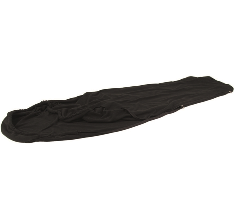 Mil-Tec Fleece Sleeping Bag Liner, Black