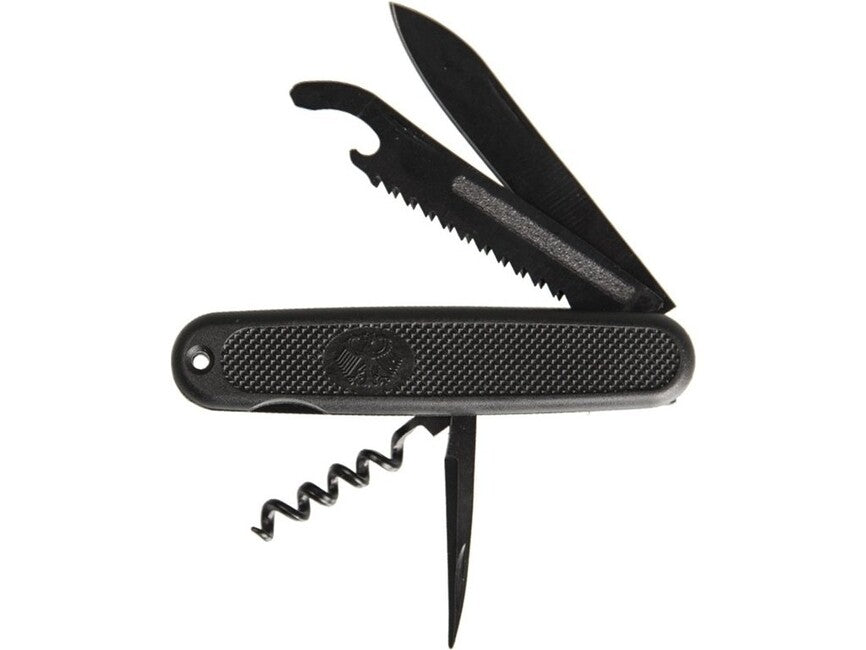 Mil-Tec German Army Folding Knife, Black