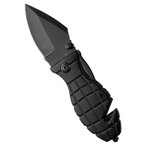 Mil-Tec Grenade Folding Knife, 16.5cm