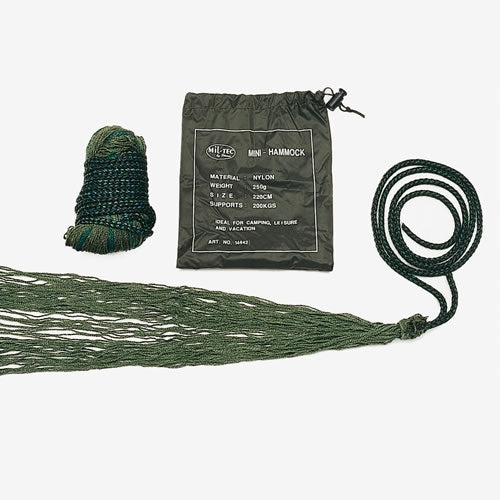 Mil-Tec Hammock, Mini with Bag, Olive