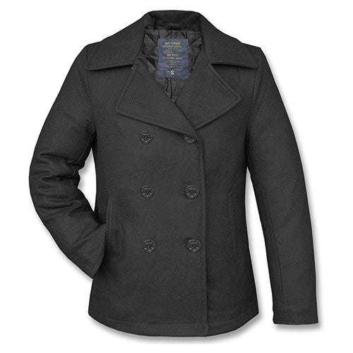 Mil-Tec US PEA COAT Wool Jacket, Black
